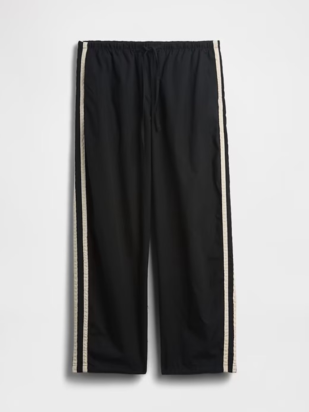GAP Viral Side Stripe Elastic Waist Barrel Pants in Black, Small - Picture 10 of 14